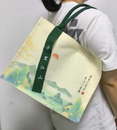 Bolsa de lona duradera, reutilizable y respetuosa con el medio ambiente