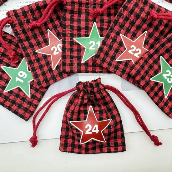 Bolsas de embalaje de regalo con cordón de tela de lona de algodón Sinicline para ropa